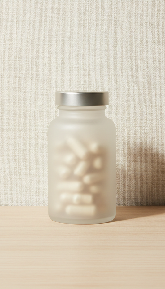 NMN Longevity Capsules Frosted Glass